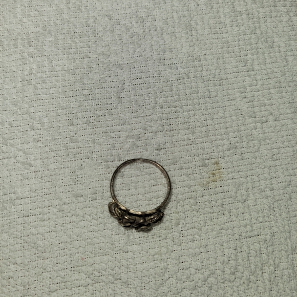 Vintage Flower ring 925 Sterling Silver size 7 - Picture 7 of 12